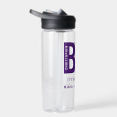 Gepersonaliseerde BJJ Way I Roll Jiu Jitsu Paarse  Waterfles (Rechts)