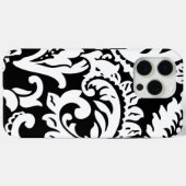 Gepersonaliseerde  Black Damask Case-Mate iPhone Case (Achterkant (horizontaal))