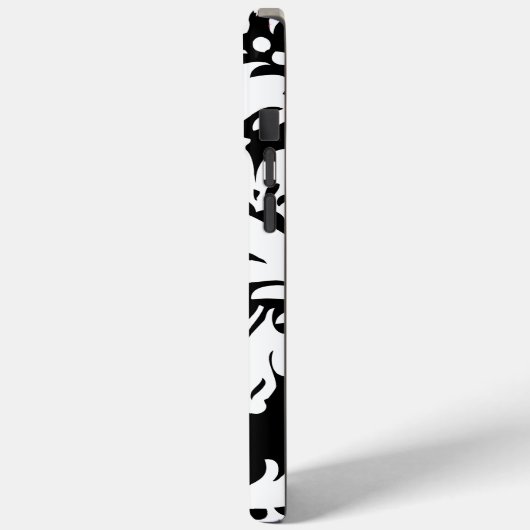 Gepersonaliseerde  Black Damask Case-Mate iPhone Case (Achterkant / Links)
