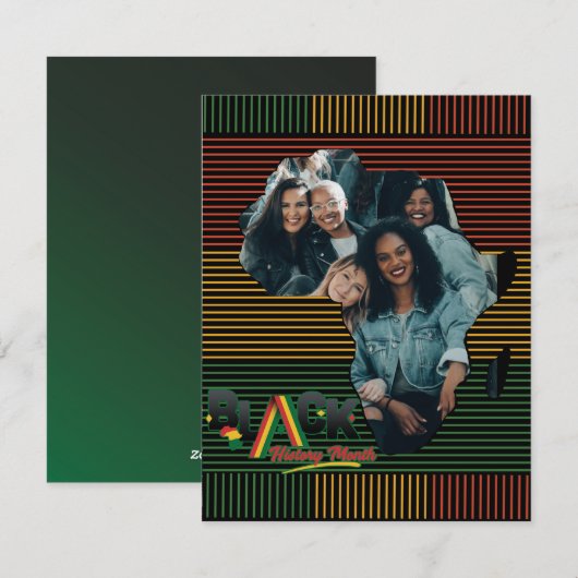 Gepersonaliseerde Black Freedom Afro-Amerikaanse t Feestdagenkaart (Voorkant / Achterkant)