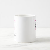 Gepersonaliseerde Black Fuchsia Hot Chocolate Mok (Center)