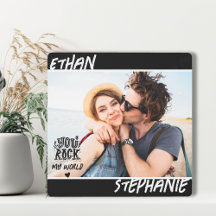 Gepersonaliseerde Black Grunge You Rock My World F