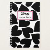 Gepersonaliseerde Black Hearts Planner (Voorkant)