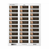 Gepersonaliseerde  Black & Pink Bunny met Eieren Etiket (Full Sheet)