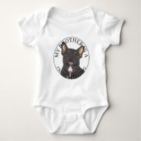 Gepersonaliseerde Black & Tan Tricolor Franse Bull