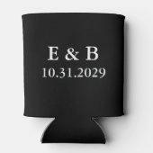 Gepersonaliseerde Black Til Death Bruiloft Blikjeskoeler (Achterkant)