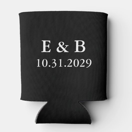 Gepersonaliseerde Black Til Death Bruiloft Blikjeskoeler (Achterkant)