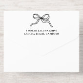 Gepersonaliseerde Black White Silver Holiday Party All In One Uitnodiging (Achterzijde)