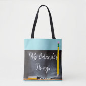 Gepersonaliseerde Blackboard-Canvas tas met de naa (Voorkant)