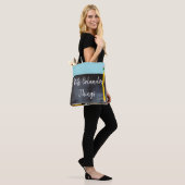 Gepersonaliseerde Blackboard-Canvas tas met de naa (Op model)