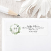 Gepersonaliseerde bladeren van het groene bos van  etiket (Insitu)