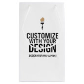 Gepersonaliseerde Blanco Bedrijf Merk Custom Klein Cadeauzakje (Achterkant)