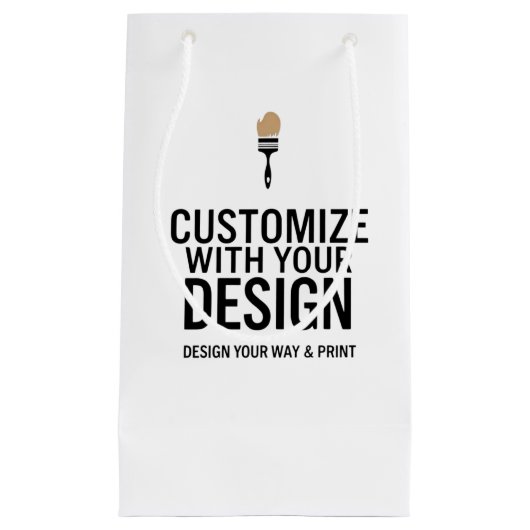 Gepersonaliseerde Blanco Bedrijf Merk Custom Klein Cadeauzakje (Voorkant)