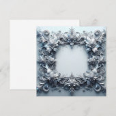 Gepersonaliseerde blanco Kaart Sjabloon - Silver G (Voorkant / Achterkant)