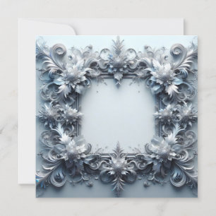 Gepersonaliseerde blanco Kaart Sjabloon - Silver G