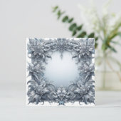 Gepersonaliseerde blanco Kaart Sjabloon - Silver G (Staand voorkant)