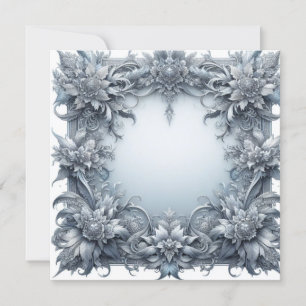 Gepersonaliseerde blanco Kaart Sjabloon - Silver G