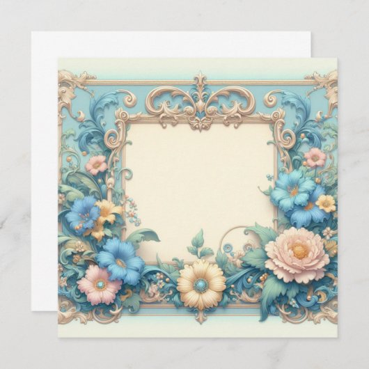 Gepersonaliseerde blanco Kaart Sjabloon - Uitnodig (Voorkant / Achterkant)