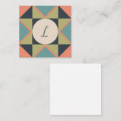 Gepersonaliseerde blanco schuur quilt notitiekaartje (Voorkant / Achterkant)