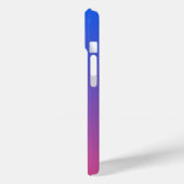 Gepersonaliseerde blauw en roze ombre gradiënt Case-Mate iPhone case (Achterkant / Links)