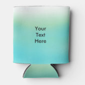 Gepersonaliseerde Blauw Groen Ombre Fade Koelbox Blikjeskoeler (Voorkant)
