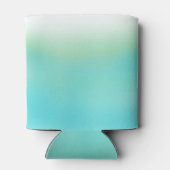 Gepersonaliseerde Blauw Groen Ombre Fade Koelbox Blikjeskoeler (Achterkant)