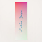 Gepersonaliseerde Blauw Groen Roze Rode Kleuren Re Yogamat (Voorkant)