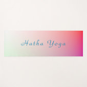 Gepersonaliseerde Blauw Groen Roze Rode Kleuren Re Yogamat (Voorkant (horizontaal))