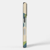 Gepersonaliseerde blauw-groene moleculen iPhone ca Case-Mate iPhone Case (Achterkant / Rechts)