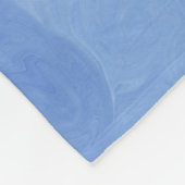 Gepersonaliseerde Blauwe Abstracte Cirkels Fleece  (Hoek)