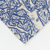 Gepersonaliseerde Blauwe Boom Fleece Deken (Hoek)