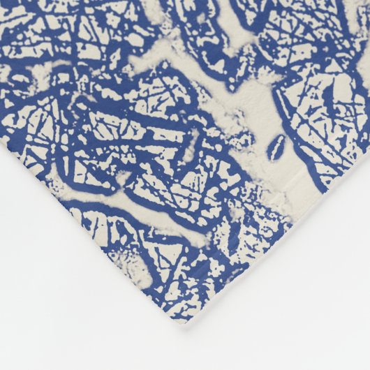 Gepersonaliseerde  Blauwe Boom Fleece Deken (Hoek)