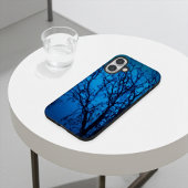 Gepersonaliseerde blauwe boom in de regen Case-Mate iPhone case