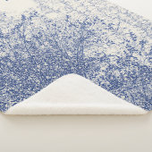 Gepersonaliseerde  Blauwe Boom Sherpa Deken (3/4)