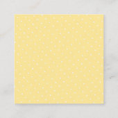 Gepersonaliseerde Blauwe en Witte Waterverf Citroe Informatiekaartje (Achterkant)