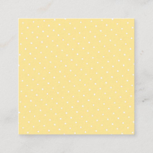 Gepersonaliseerde Blauwe en Witte Waterverf Citroe Informatiekaartje (Achterkant)