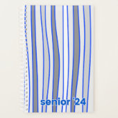 Gepersonaliseerde Blauwe & Grijze Hardcover Spiraa Planner (Voorkant)