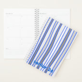 Gepersonaliseerde Blauwe & Grijze Hardcover Spiraa Planner (Display)