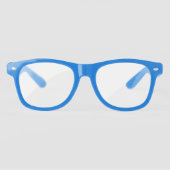 Gepersonaliseerde blauwe heldere lens zonnebrillen (Voorkant)