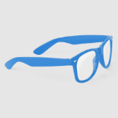 Gepersonaliseerde blauwe heldere lens zonnebrillen (Rechts)