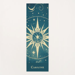 Gepersonaliseerde Blauwe Hemelse Yoga Mat