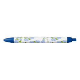Gepersonaliseerde blauwe hortensia pen