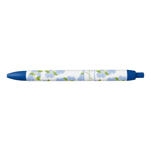 Gepersonaliseerde blauwe hortensia pen (Voorkant)