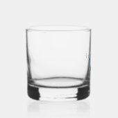 Gepersonaliseerde blauwe ijsberg Inspirerend kunst Whisky Glas (Rechts)