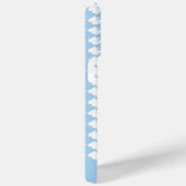 Gepersonaliseerde Blauwe Moderne Houndstooth Patro Case-Mate iPhone Case (Achterkant / Rechts)