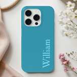 Gepersonaliseerde blauwe naam telefoonhoesje iPhone 15 pro case<br><div class="desc">Voeg een vleugje elegantie en individualiteit toe aan uw telefoon met onze gepersonaliseerde Blue Name-telefoonhoes. Met een strakke blauwe achtergrond is dit hoesje volledig aanpasbaar met jouw naam of initialen. Gemaakt van hoogwaardige materialen, het biedt uitstekende bescherming tegen vallen en krassen en zorgt ervoor dat uw telefoon er stijlvol en...</div>