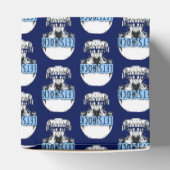 Gepersonaliseerde Blauwe Stommel Bedankdoosjes (Bovenkant)