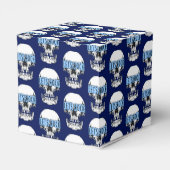 Gepersonaliseerde Blauwe Stommel Bedankdoosjes (Achterkant)