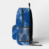 Gepersonaliseerde blauwe stropdas kleurstof bedrukte rugzak (Rechts)