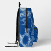 Gepersonaliseerde blauwe stropdas kleurstof bedrukte rugzak (Links)